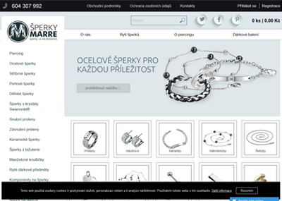 eshop šperky Marre